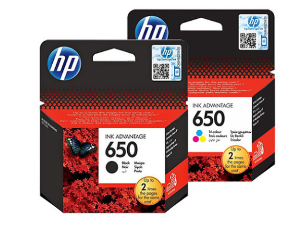 Atrament HP 650 650, CZ101AE, CZ102AE čierny, trojfarebný, sada